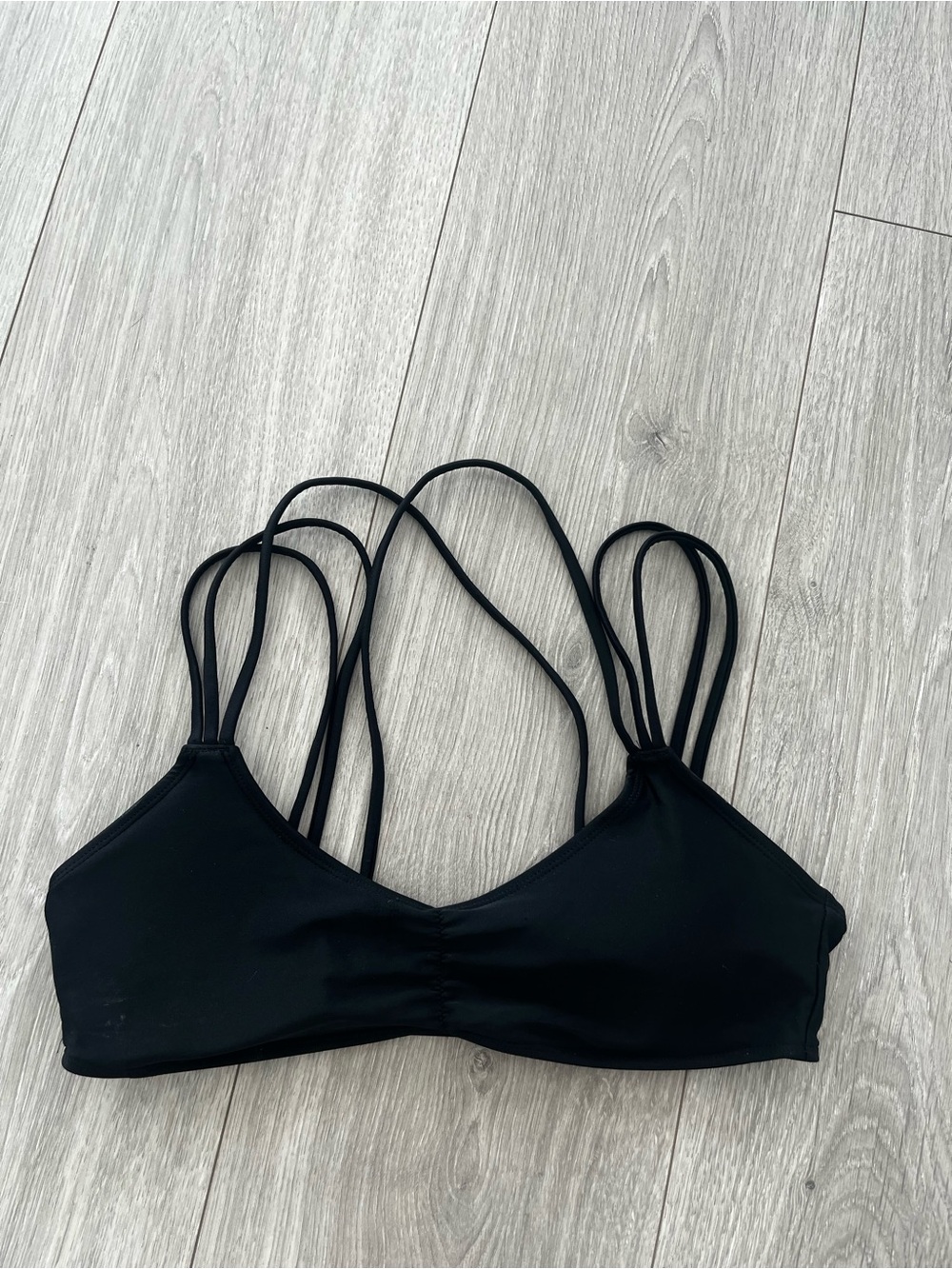aerie Black Multi-Strap Bralette